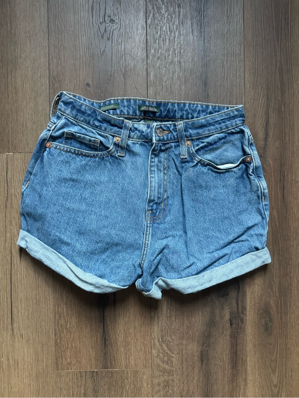Wild Fable Vintage Wash Blue Denim Shorts